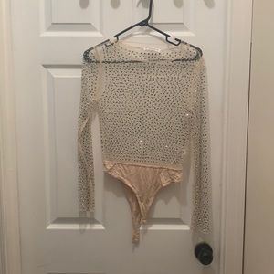 Sheer Rhinestone Top